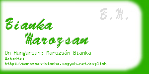 bianka marozsan business card